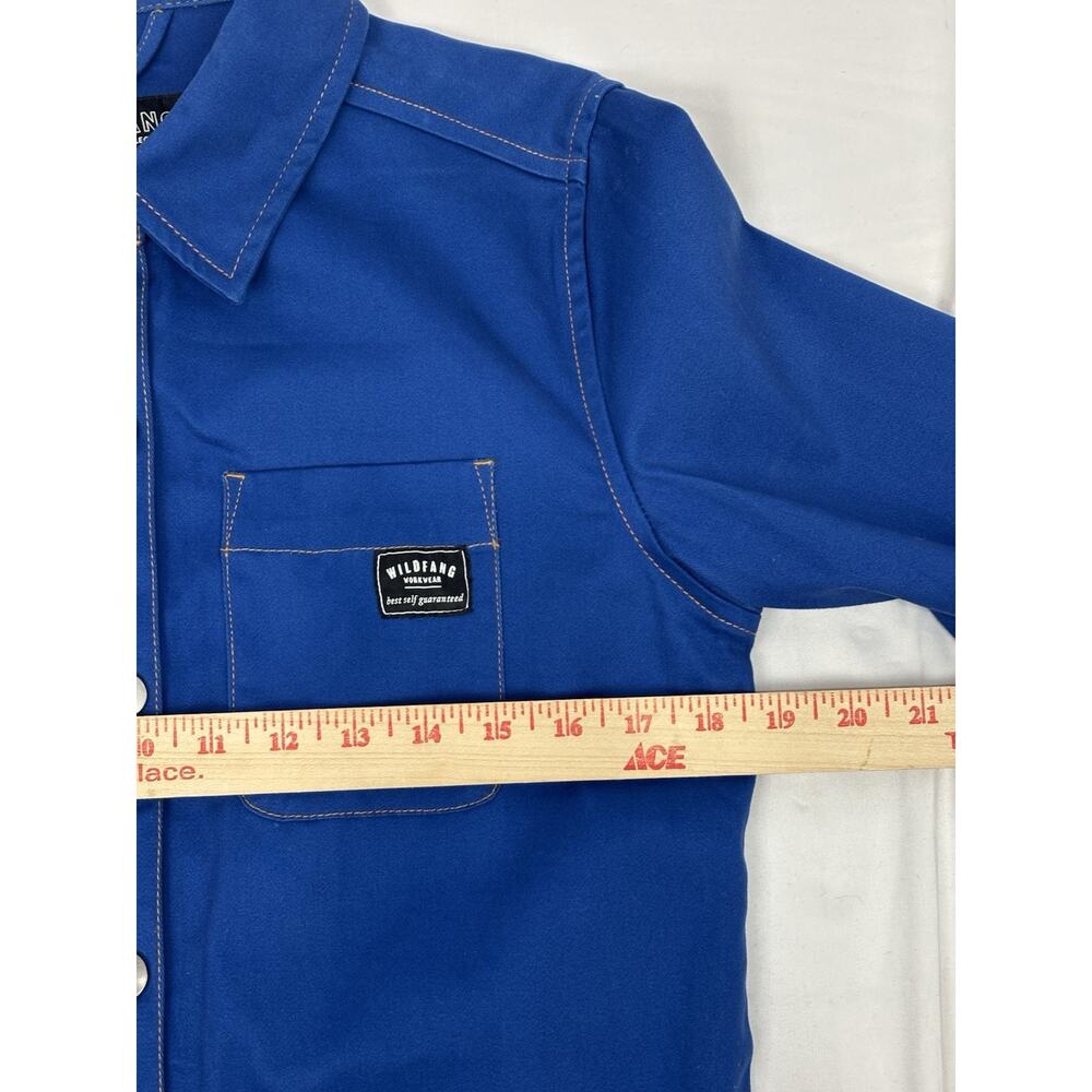 WILDFANG The Essential Chore Coat Utility Jacket Blue Cotton Size XS - Picture 5 of 5